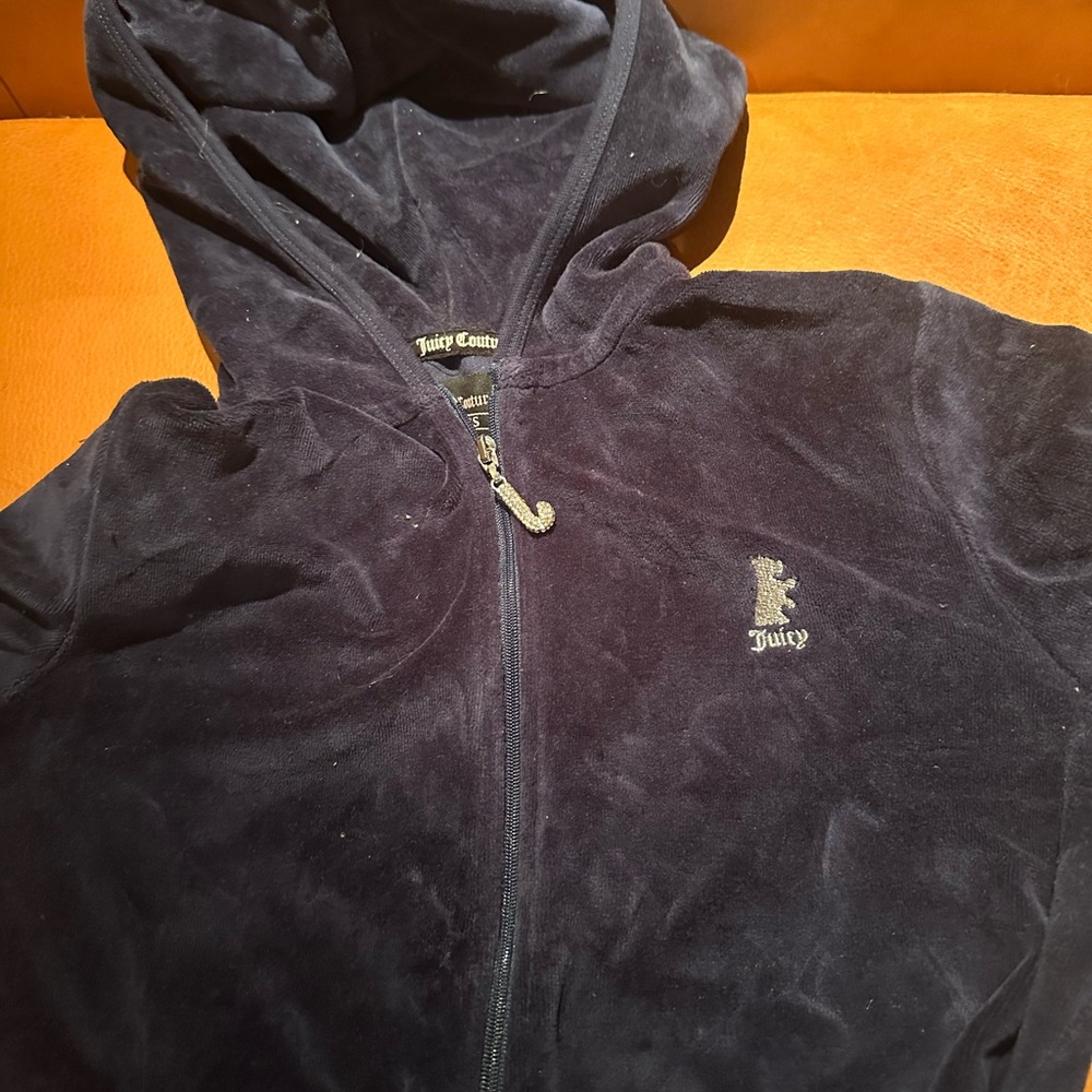 Juicy Couture Deep Purple Velour Hoodie